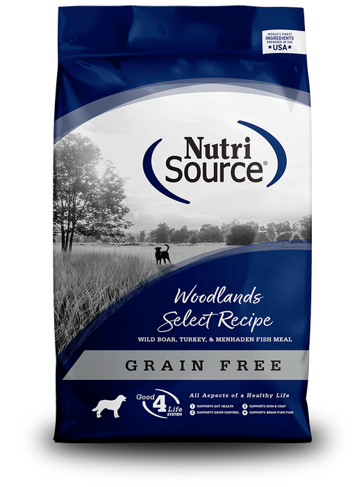 Nutri Source Grain Free Woodlands Select Recipe Dry Dog Food 5lb