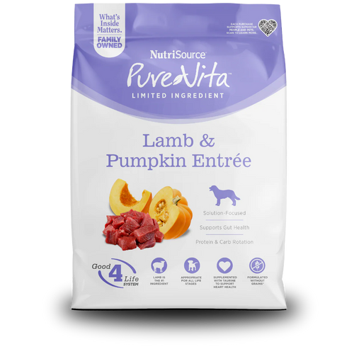 PureVita Lamb & Pumpkin Entrée Dry Dog Food - 12lb