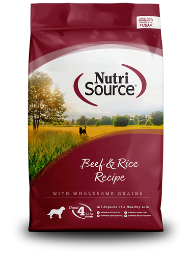 NutriSource® Adult Beef & Rice Recipe Dry Dog Food