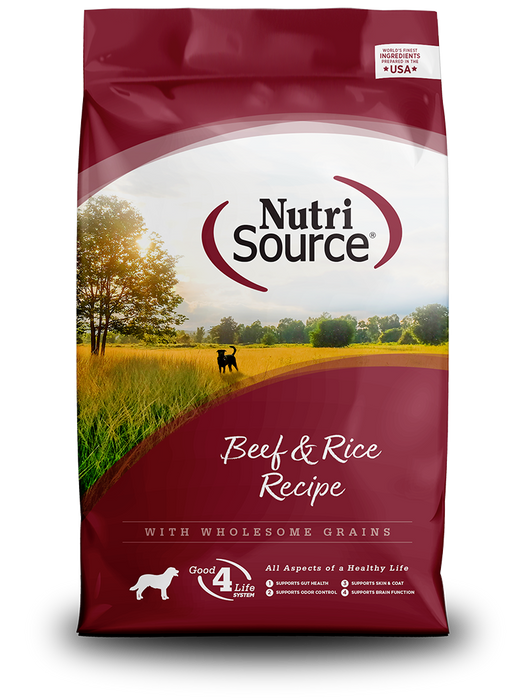 NutriSource® Adult Beef & Rice Recipe Dry Dog Food