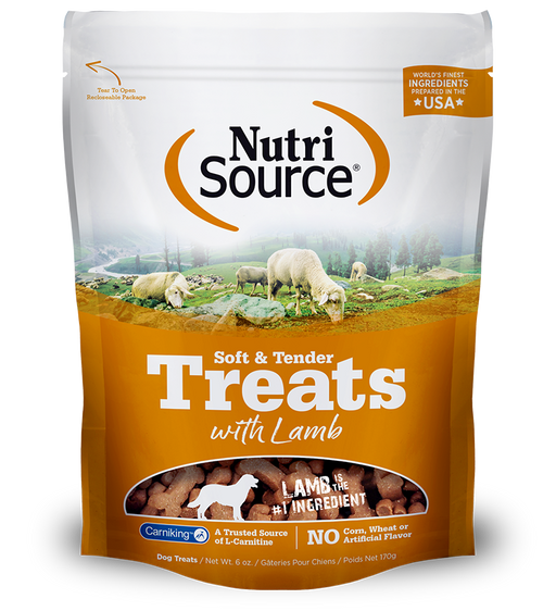 Nutri Source Soft & Tender Lamb Dog Treats 6oz.
