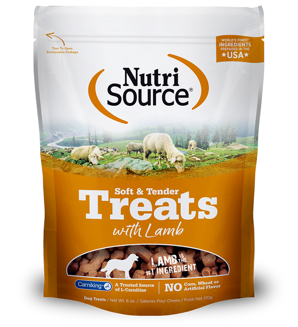 Nutri Source Soft & Tender Lamb Dog Treats 6oz.