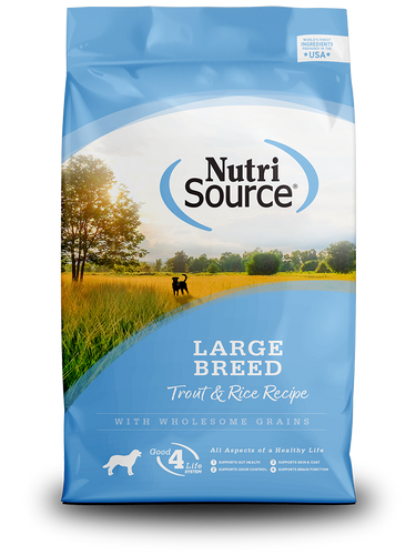 NutriSource® Large Breed Trout & Rice Recipe Dry Dog Food