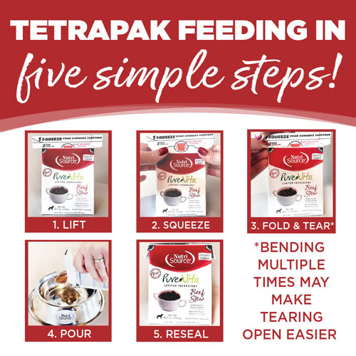 NutriSource® PureVita Beef Stew Limited Ingredient Wet Dog Food - 12.5oz TetraPaks