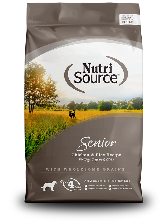 Nutrisource Senior Recipe Dog Food -5lb