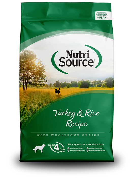 NutriSource® Adult Turkey & Rice Recipe Dry Dog Food