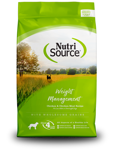 NutriSource® Weight Management Chicken & Rice Recipe Dry Dog Food