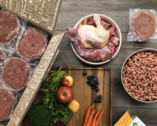 OC Raw CHICKEN, FISH & PRODUCE - 18lb