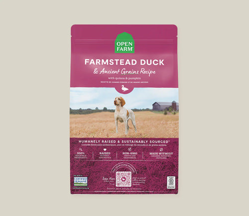 Open Farm Farmstead Duck Ancient Grains Dog Kibble - 4lb