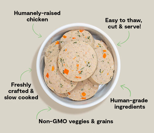 Open Farm Goodbowl Harvest Chicken Freshly Crafted Roll for Dogs - 28oz