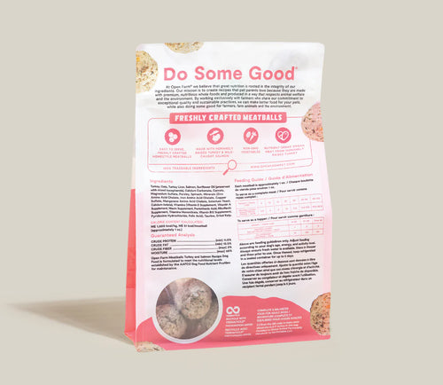 Open Farm Turkey & Salmon Freshly Crafted Meatballs for Dogs - 36oz