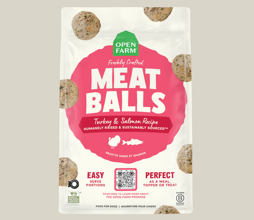 Open Farm Turkey & Salmon Freshly Crafted Meatballs for Dogs - 14oz