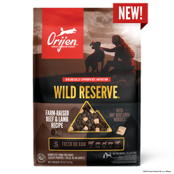 Orijen Wild Reserve™, Farm-Raised Beef & Lamb Recipe Dry Dog Food - 20lb