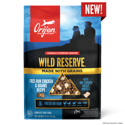 Orijen Wild Reserve™, Free-run Chicken & Grains Dry Dog Food - 4lb