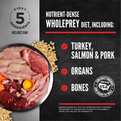 Orijen FreshPrey Turkey, Salmon & Pork Recipe With Grains - 16oz