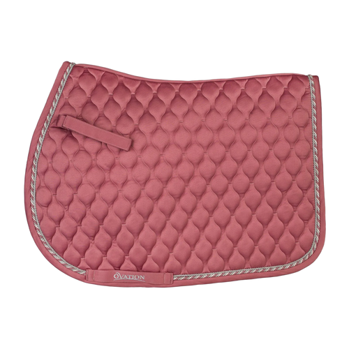 Ovation Quilted Satin All-Purpose Saddle Pad - Orchid