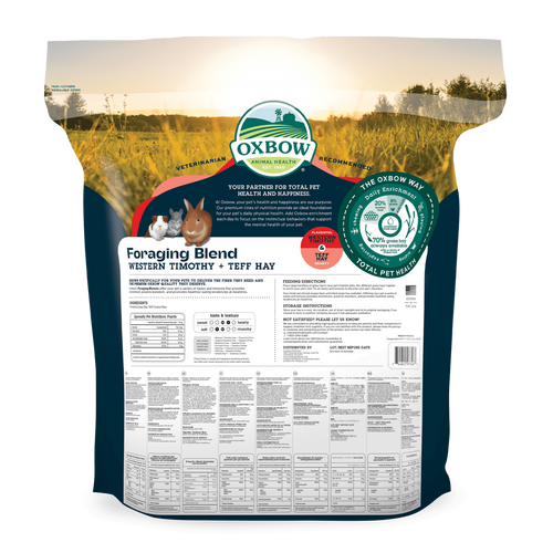 Oxbow Foraging Hay Blend Teff & Western Timothy Hay 40oz