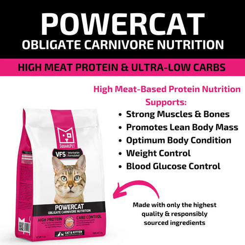 SQUARE PET VFS® POWERCAT™ Herring & Salmon for Cats - 4.4lb