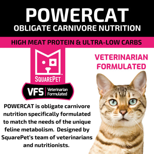 SQUARE PET VFS® POWERCAT™ Herring & Salmon for Cats - 4.4lb