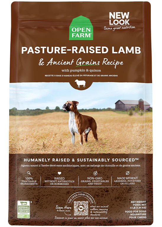 Open Farm Pasture-Raised Lamb & Ancient Grains Dry Dog Food