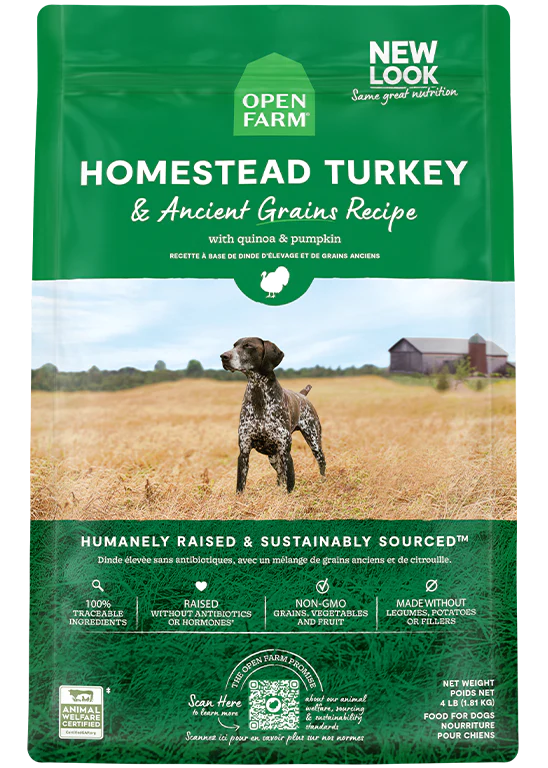 Open Farm Homestead Turkey & Ancient Grains Dry Dog Food