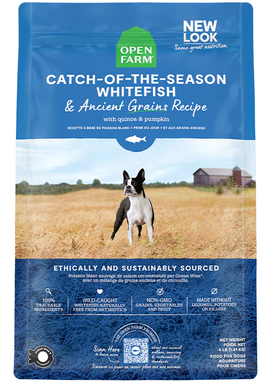 Open Farm Catch of the Season Whitefish Ancient Grains Dry Dog