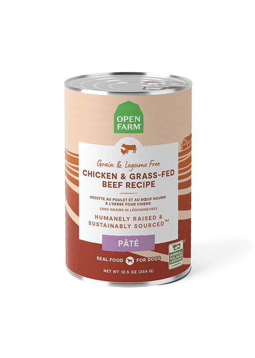 Open Farm Chicken & Grass-Fed Beef Pâté for Dogs 12.5oz