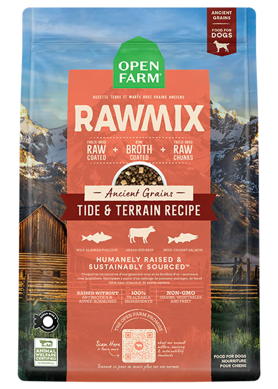 Open Farm Tide & Terrain Ancient Grains Rawmix for Dogs - 20lb