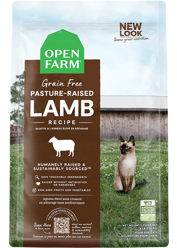 Open Farm Pasture-Raised Lamb Dry Cat Food - 8lb