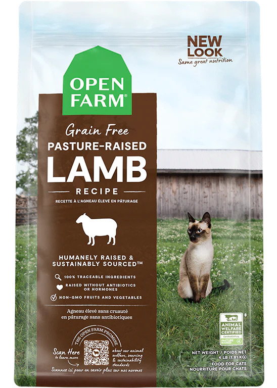 Open Farm Pasture-Raised Lamb Dry Cat Food - 8lb