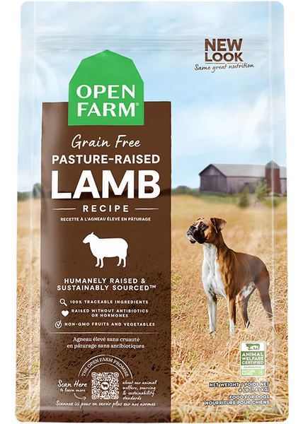 Open Farm Pasture Raised Lamb Grain Free Dry Dog Food Agri Feed