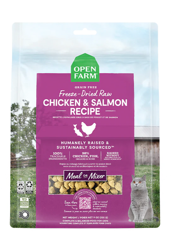 Chicken & Salmon Freeze Dried Raw Cat Food -3.5oz