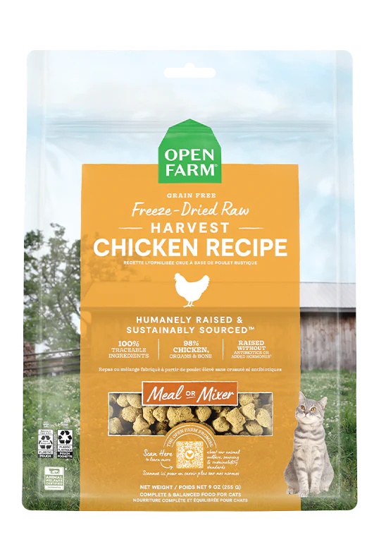 Harvest Chicken Freeze Dried Raw Cat Food - 3.5oz