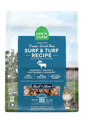 Open Farm Surf & Turf Freeze Dried Raw Cat Food - 3.5oz