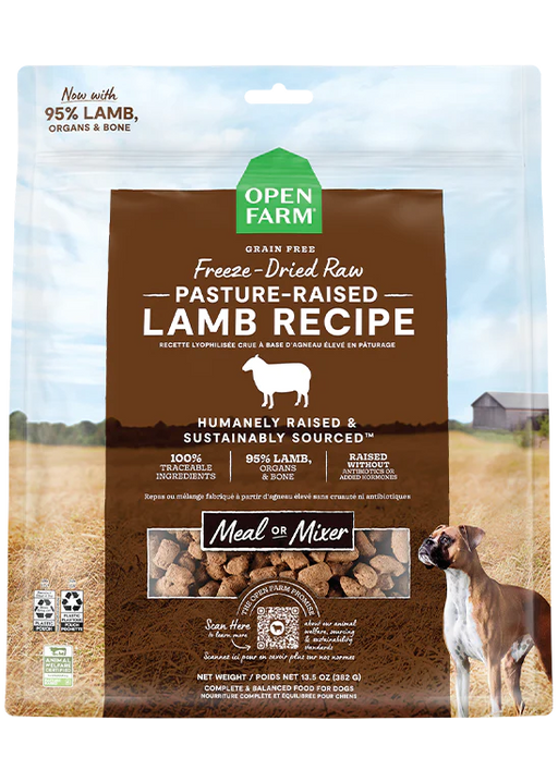 Pasture-raised Lamb Freeze Dried Raw Dog Food 13.5oz