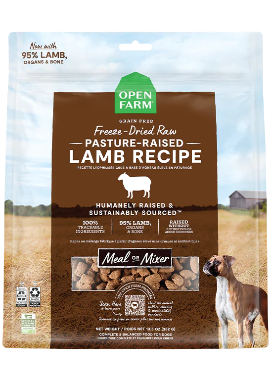 Pasture-raised Lamb Freeze Dried Raw Dog Food 13.5oz