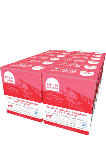 Open Farm Wild-Caught Salmon Rustic Stew Wet Dog Food