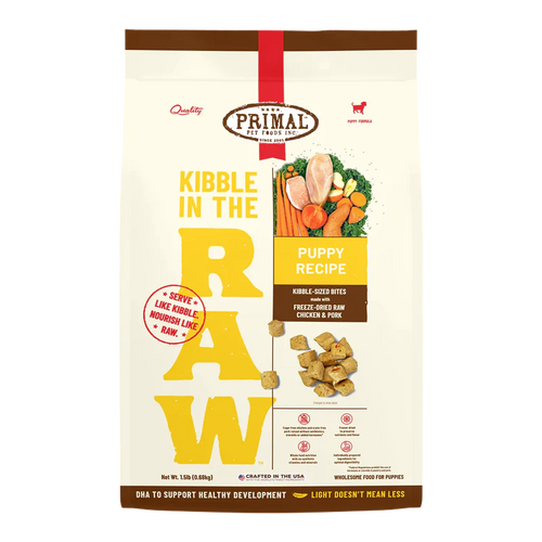 PRIMAL PET FOODS KIBBLE IN THE RAW PUPPY RECIPE - 1.5LB