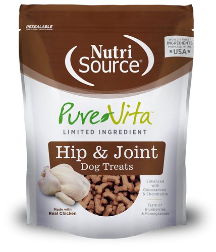 Pure Vita Hip & Joint Chicken Dog Treat 6oz.