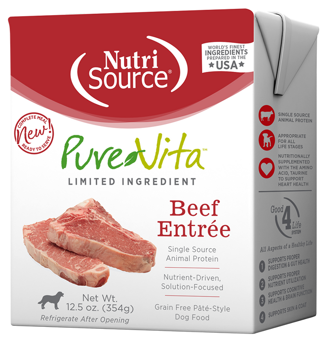 NutriSource® Beef Entrée Limited Ingredient Wet Dog Food