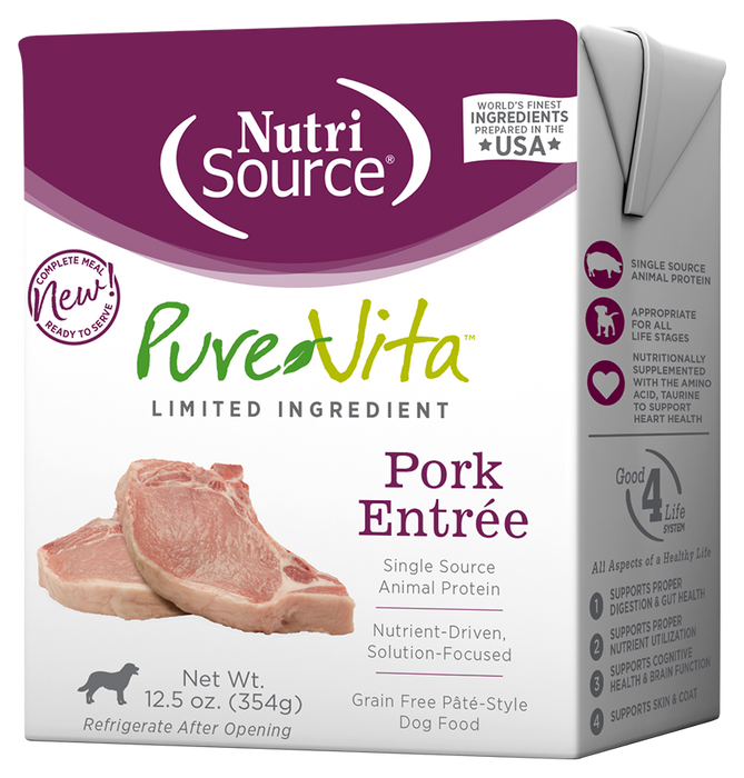 NutriSource® Pork Entrée Limited Ingredient Wet Dog Food