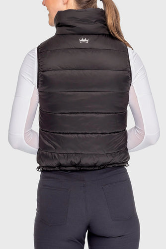 Kastel Denmark Navy and Black Reversible Ladies Puffer Vest
