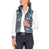 Kastel Denmark Sailor Blue French Tulip & Solid Reversible Puffer Vest