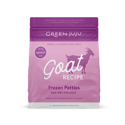 Green Juju Goat Recipe Frozen Patties Whole Food Nutrition - 18lb Box