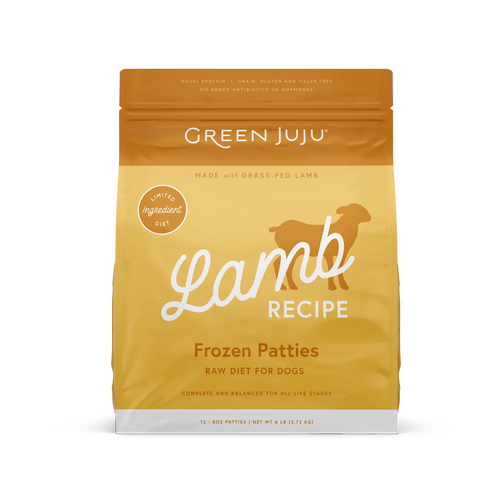Green Juju Lamb Recipe Frozen Patties Whole Food Nutrition - 18lb Box