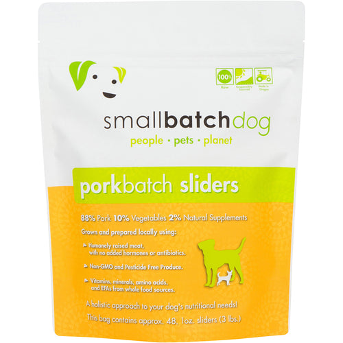 Small Batch Pet Raw Pork Sliders - 3lb
