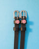 Pink Flower Spur Straps