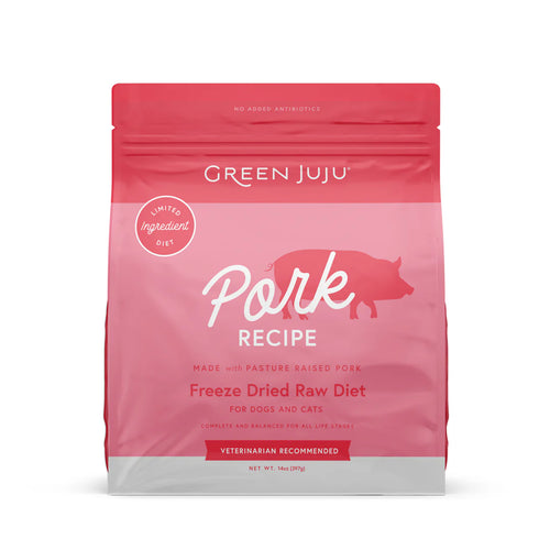 Green Juju Pork Recipe - Freeze Dried Raw Diet - 14oz