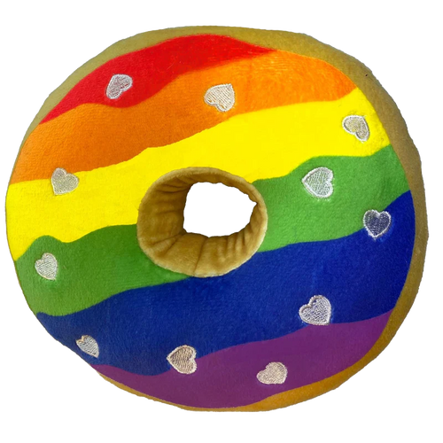 PRIDE DONUT DOG TOY - LARGE