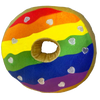 PRIDE DONUT DOG TOY SMALL